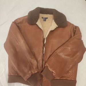 Large men's leather jacket